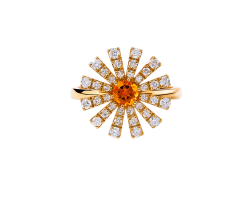 anillo damiani margherita oro amarillo diamantes citrina 20072769