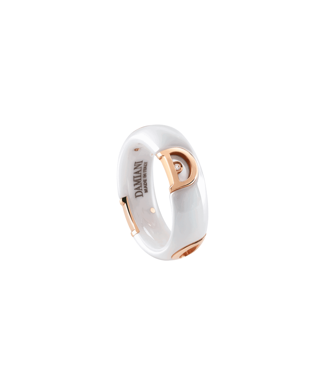 anillo damiani d icon ceramica diamantes 20078249