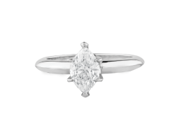 anillo de compromiso con solitario corte marquise de peyrelongue