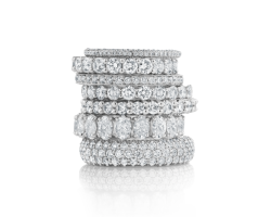 churumbelas peyrelongue con diamantes en oro blanco