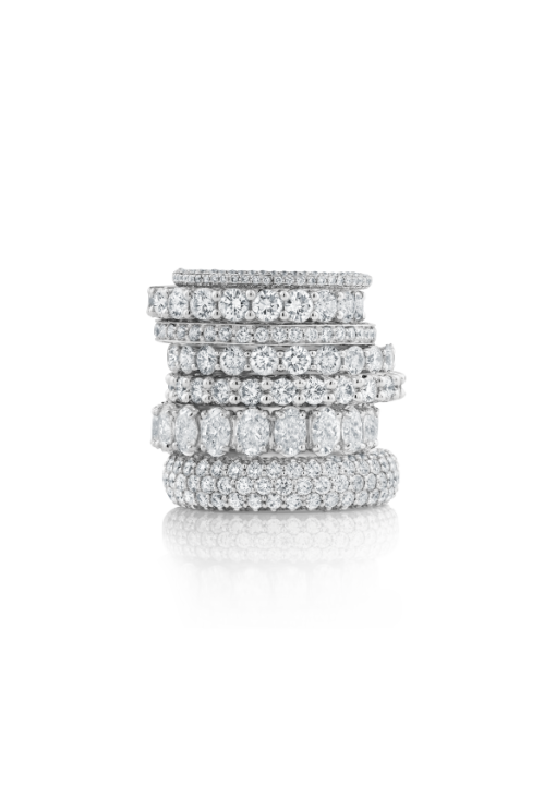 churumbelas peyrelongue con diamantes en oro blanco