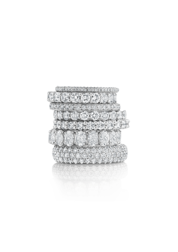 churumbelas peyrelongue con diamantes en oro blanco