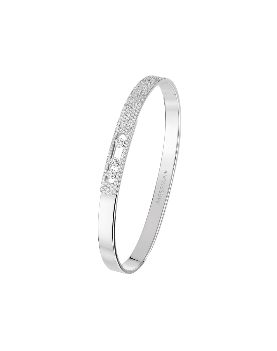 brazalete messika move noa oro blanco pave