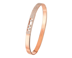 brazalete messika move noa oro rosa pave