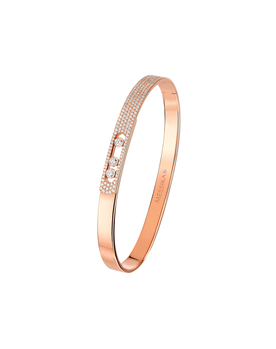 brazalete messika move noa oro rosa pave