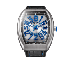 reloj franck muller vanguard crazy hours steel V 45 CH AC BR.BL