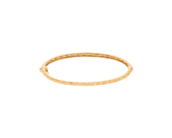 pulsera rigida peyrelongue de oro rosa 18K