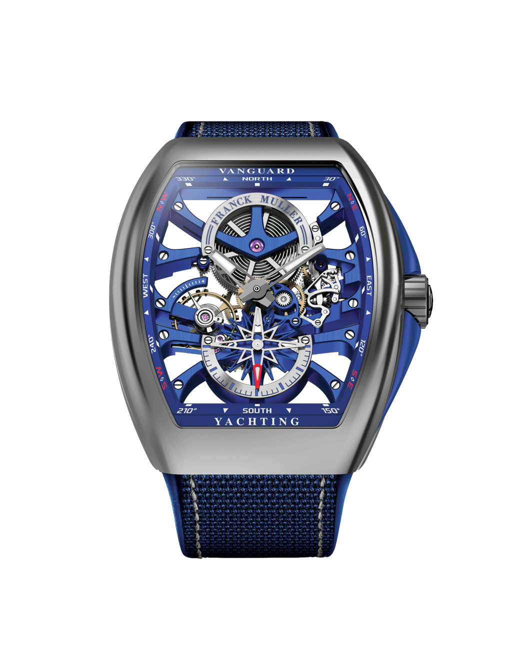 reloj franck muller vanguard seven days skeleton V 45 S6 SQT YACHTING AC.BL