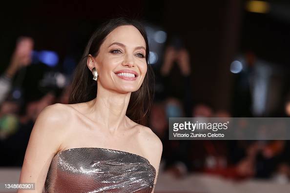 ROME, ITALY - OCTOBER 24: Angelina Jolie attends the red carpet of the movie 