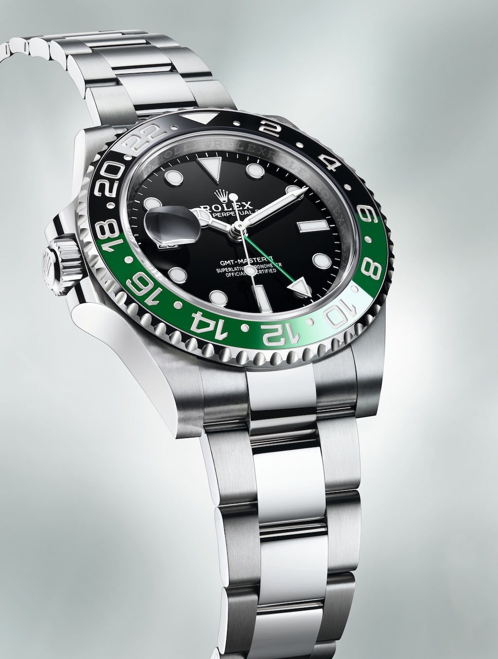 Rolex GMT Master II para zurdos Verde