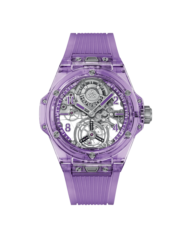 reloj hublot big bang tourbillon automatic purple sapphire 429-jm-0120-rt-sd-hr-w