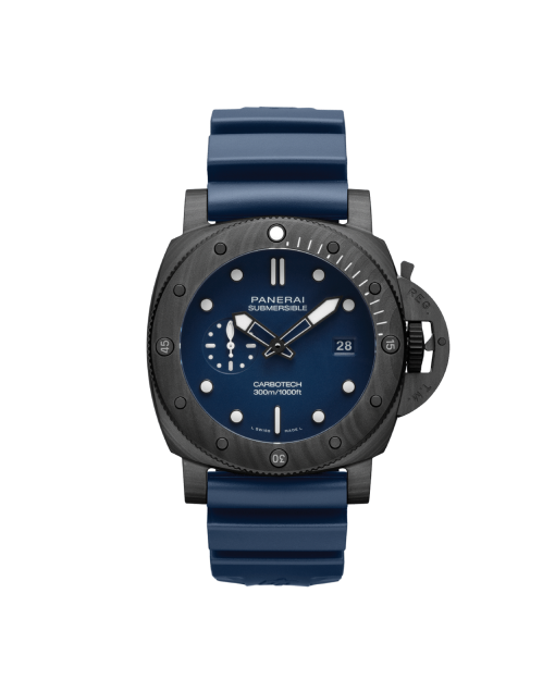 reloj panreai submersible quarantaquattro carbotech blu abisso pam01232