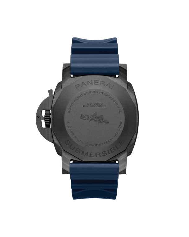 reloj panreai submersible quarantaquattro carbotech blu abisso pam01232