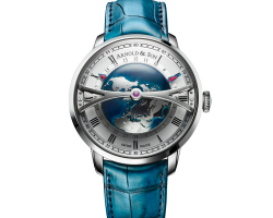 reloj arnold and son globetrotter steel opaline 1wtas-s01c-c155a