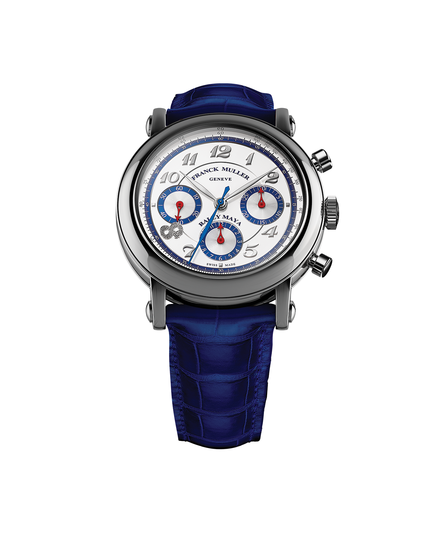 reloj para hombre franck muller rally maya 2022 blue strap