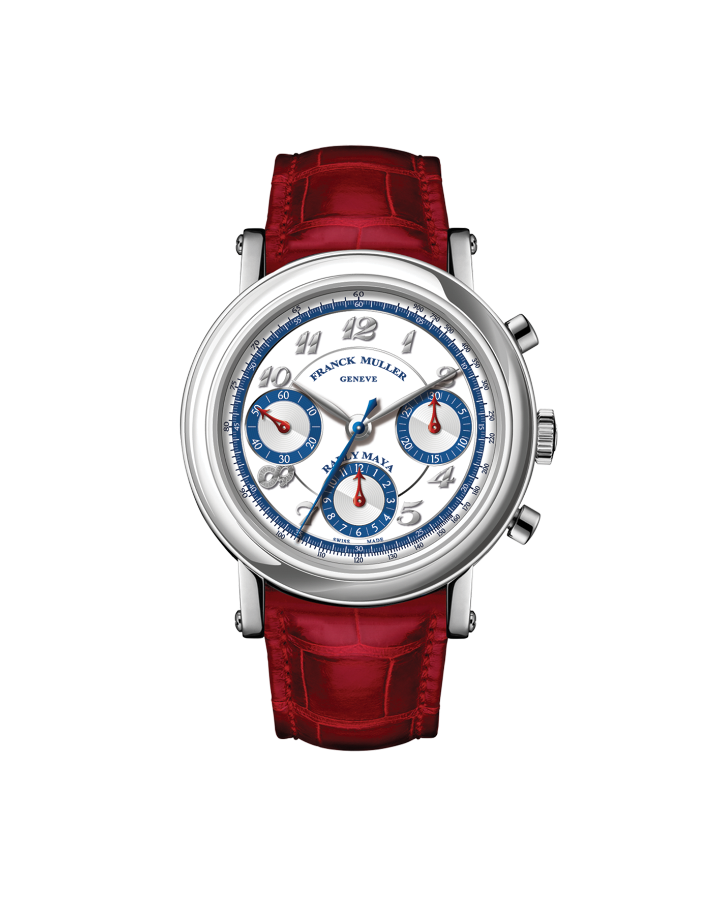 reloj para mujer franck muller rally maya 2022 red strap