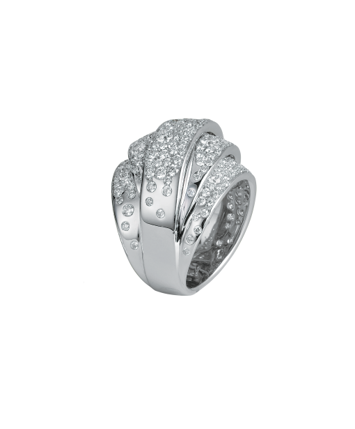 anillo peyrelongue oro blanco diamantes