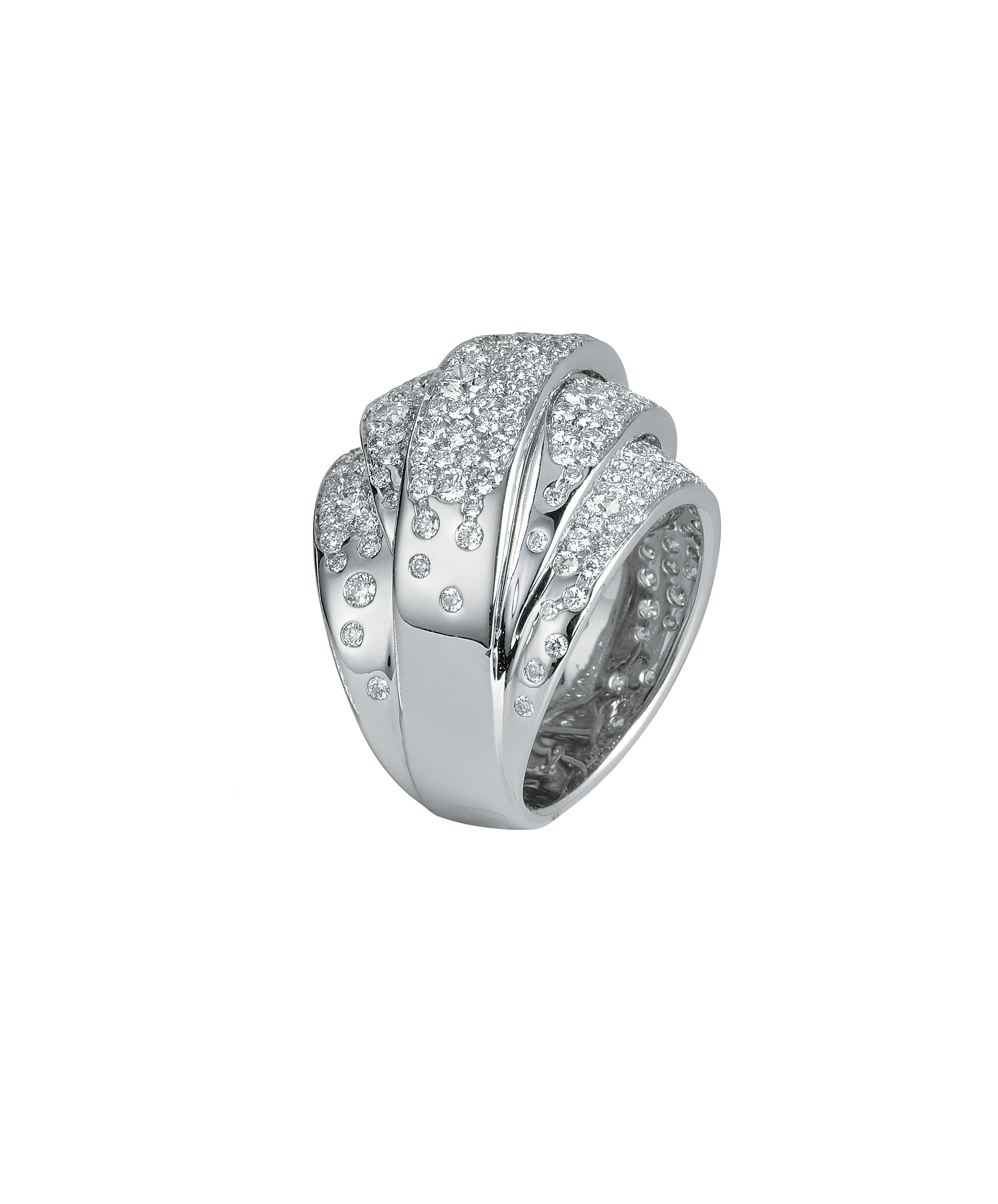 anillo peyrelongue oro blanco diamantes