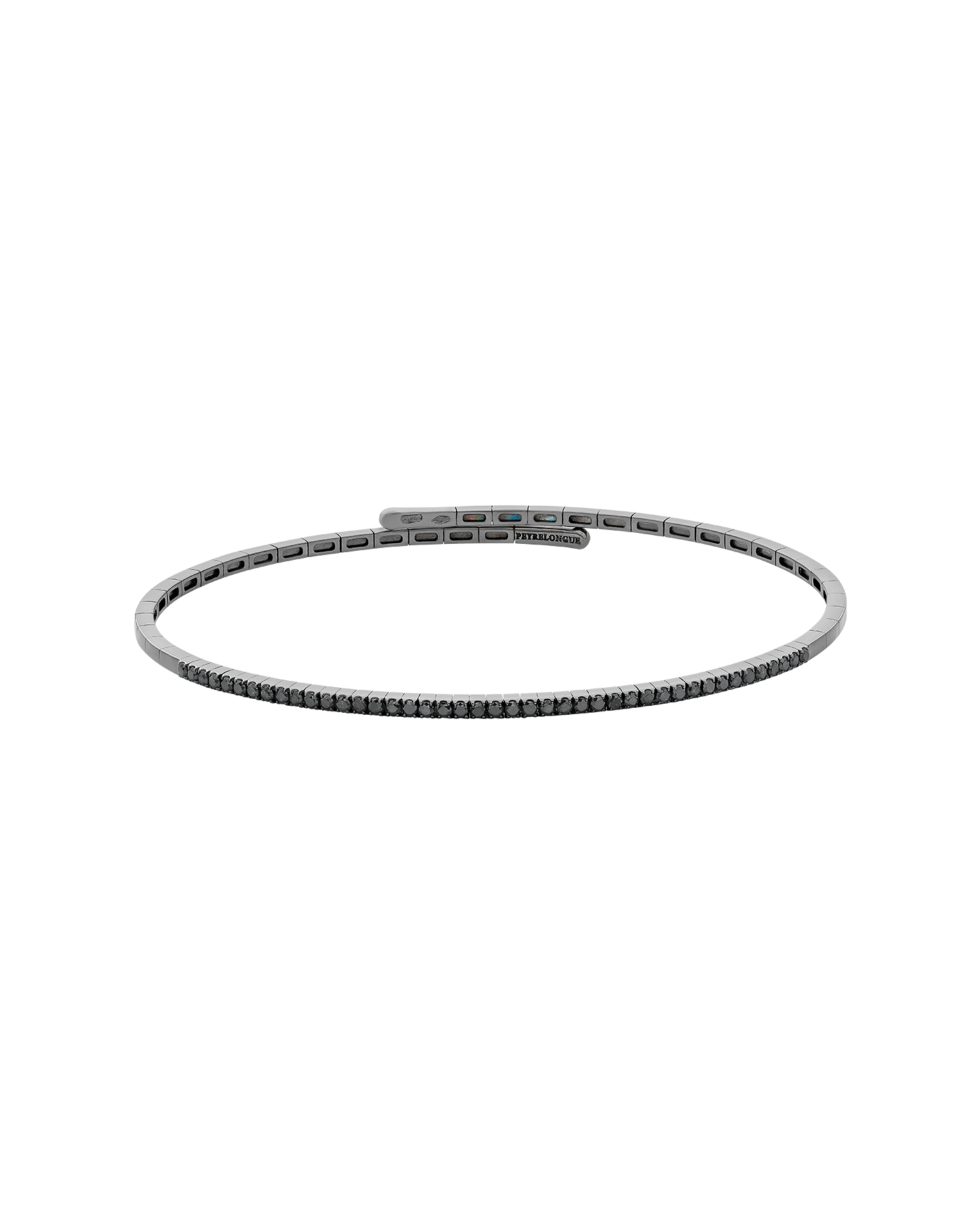 pulsera peyrelongue con diamantes negros