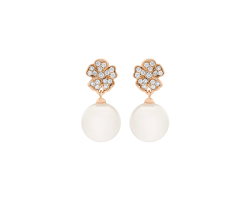 aretes peyrelongue perla akoya diamantes