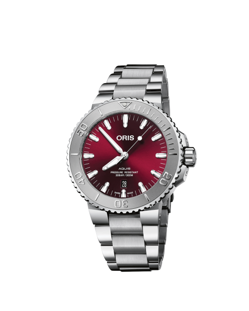 reloj Oris Aquis Date Cherry 01-733-7330-4158-07-8-24-05PEB