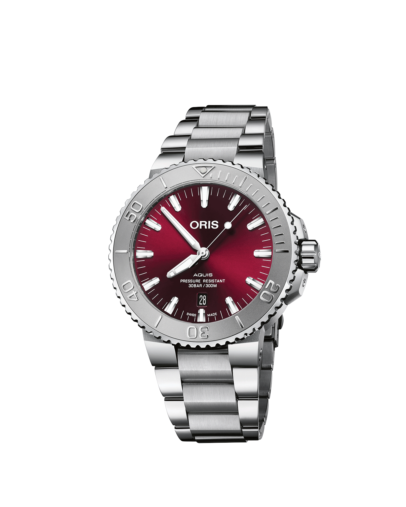 reloj Oris Aquis Date Cherry 01-733-7330-4158-07-8-24-05PEB