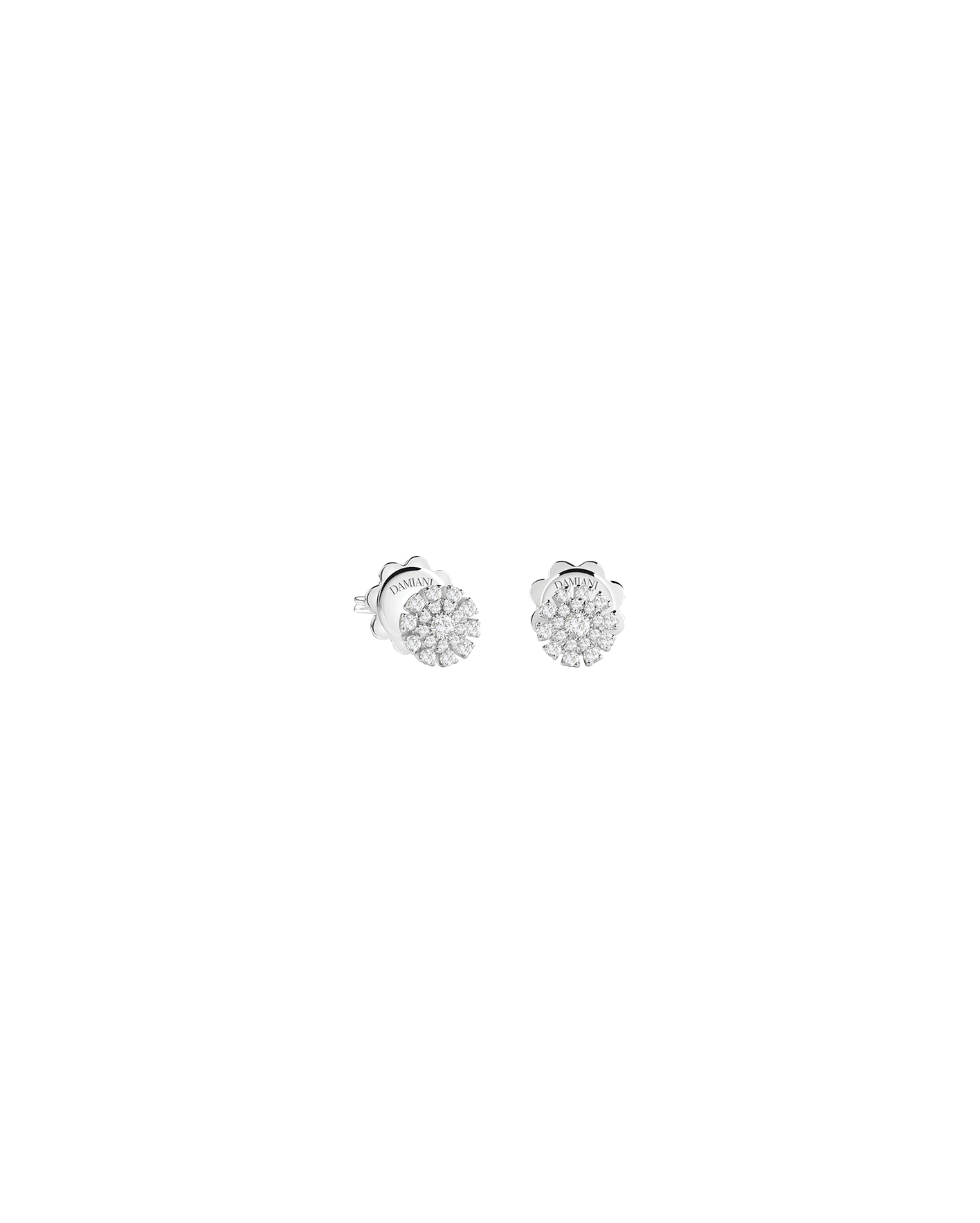 aretes damiani margherita oro blanco diamantes 20074584