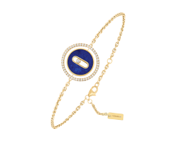 brazalete messika lucky move oro amarillo lapis lazuli