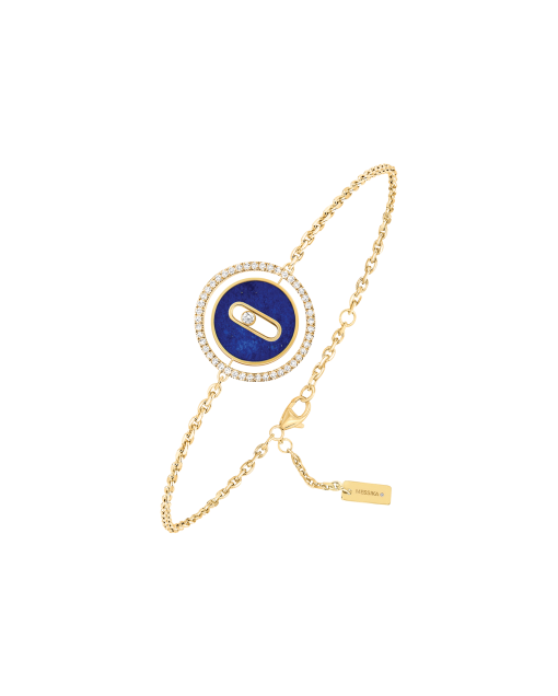 brazalete messika lucky move oro amarillo lapis lazuli