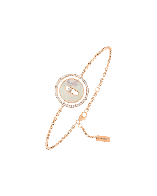 brazalete messika lucky move oro rosa madreperla