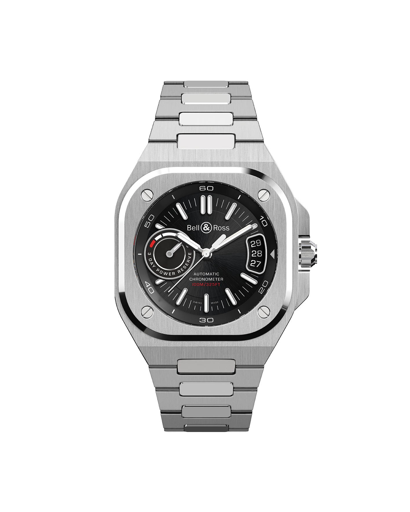 reloj bell and ross br-x5 brx5r-bl-st-sst