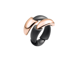 anillo calla 2 oro rosa titanio