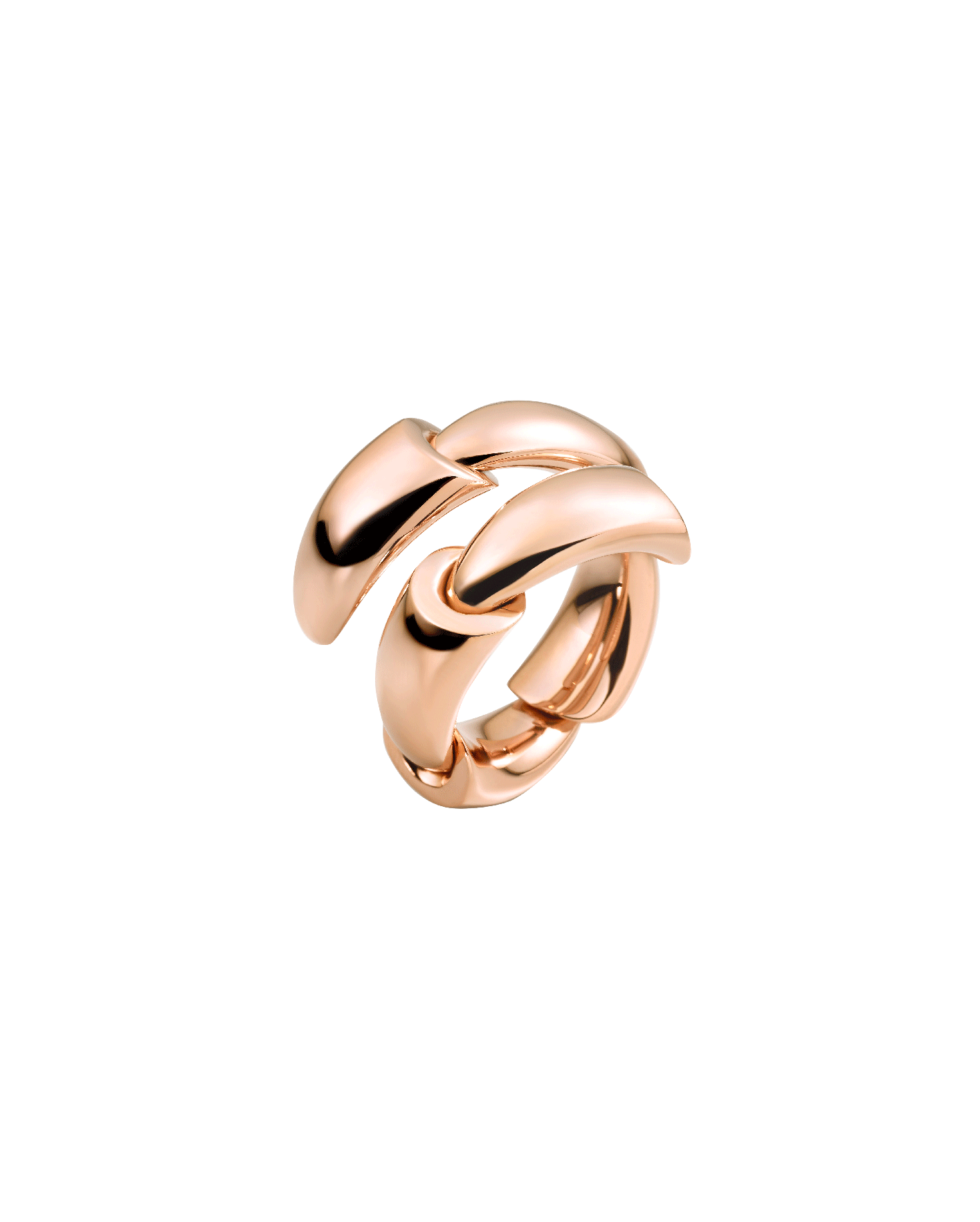 anillo calla espiral oro rosa vhernier