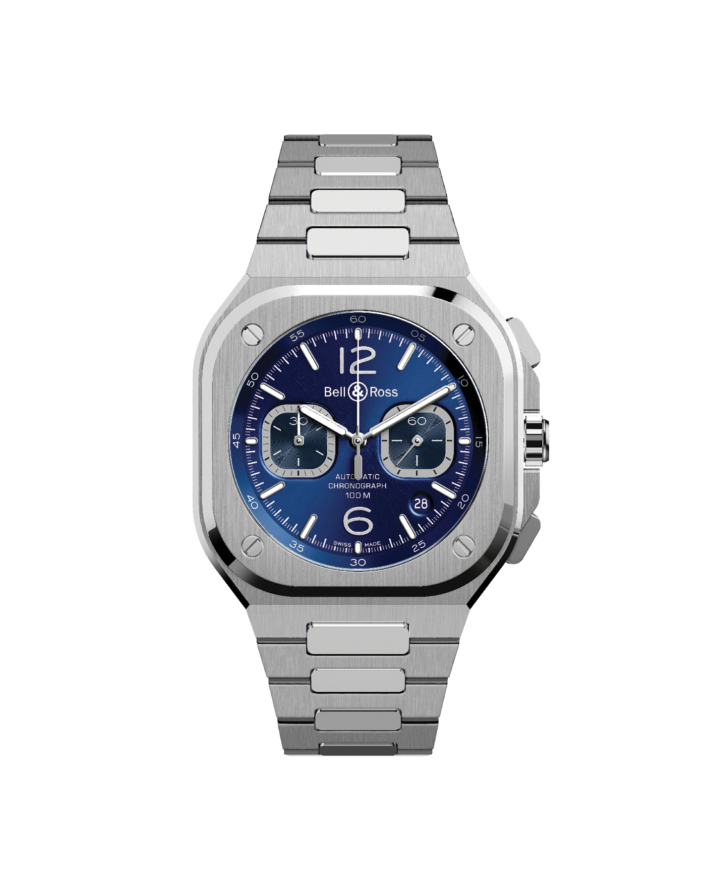 reloj bell & ross br05 blue steel br05c-bl-st/sst