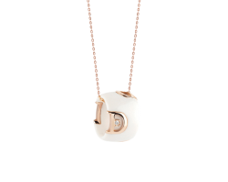 collar-damiani-d-icon-en-ceramica-blanca-con-oro-rosa-y-diamantes-20045905 collar damiani d. icon en ceramica blanca con oro rosa y diamantes 20045905