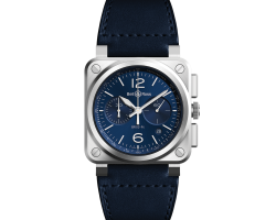 reloj bell & ross br03-94 blue steel br0394-blu-st-sca