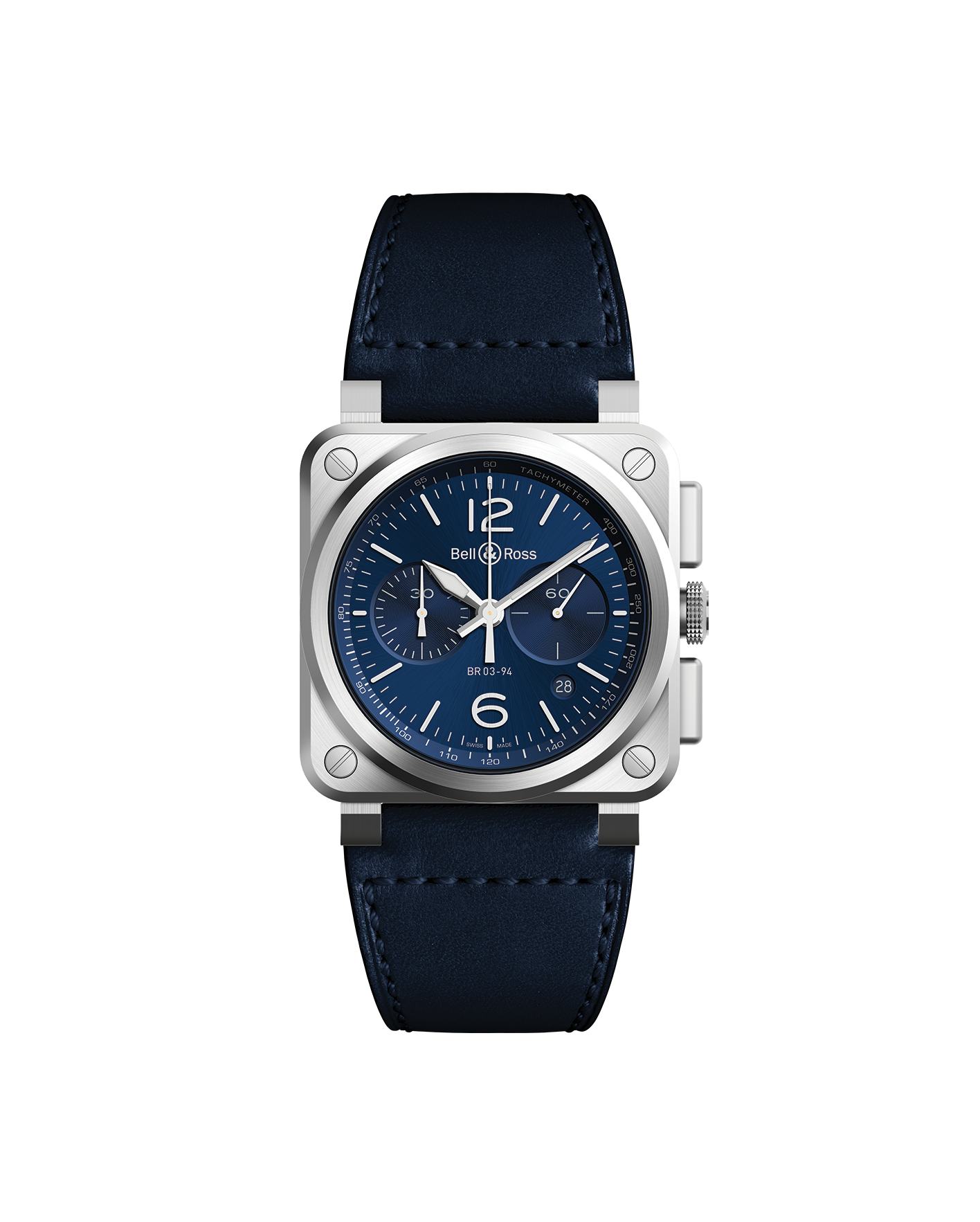 reloj bell & ross br03-94 blue steel br0394-blu-st-sca