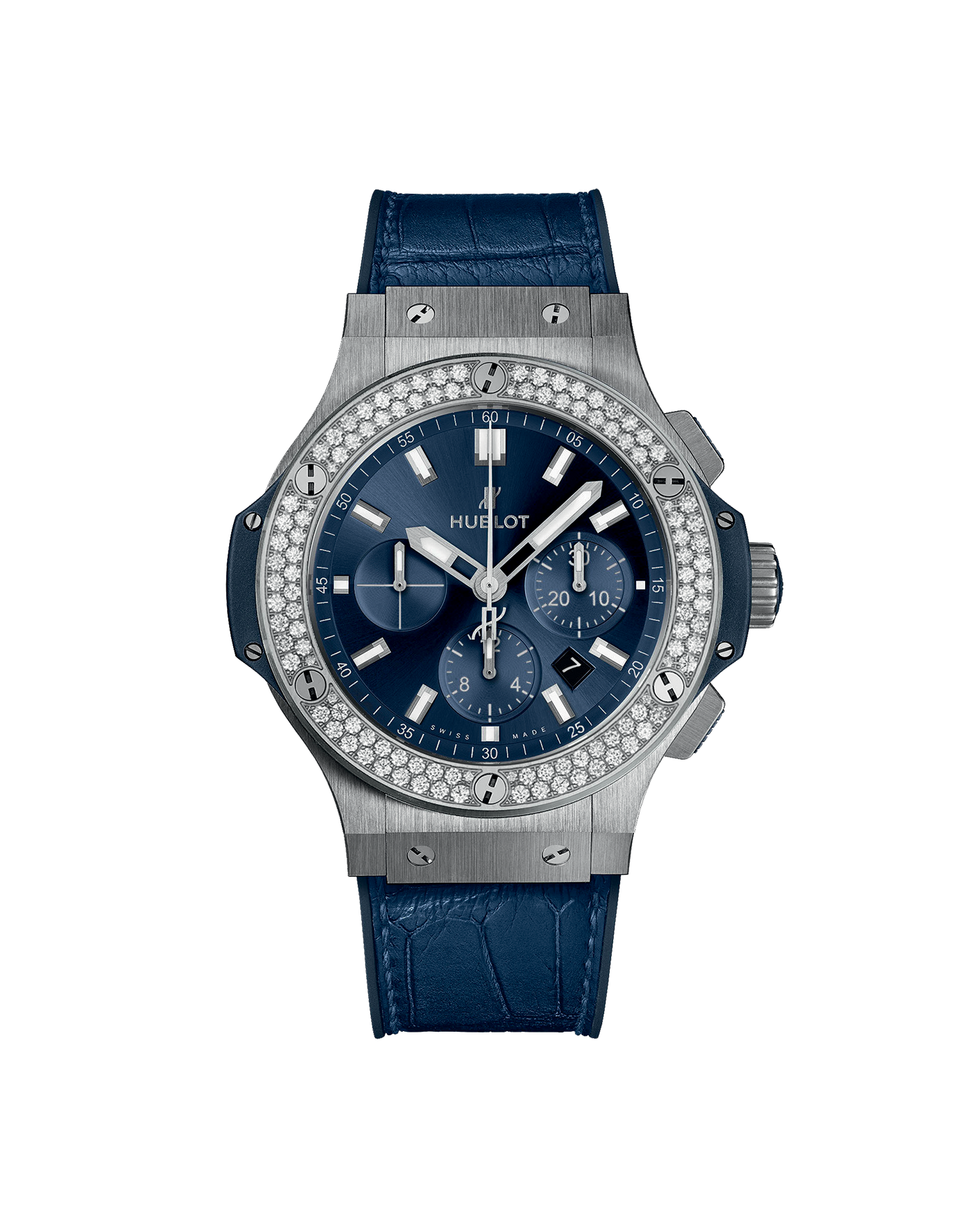 reloj hublot big bang steel blue diamond 301.SX.7170.LR.1104