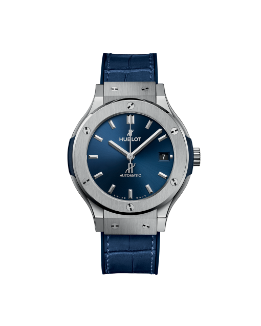 reloj hublot classic fusion titanium blue 565.nx.7170.lr