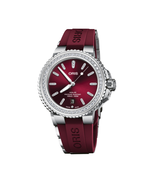 reloj oris aquis date diamonds 01 733 7766 4998-07 22 68fc