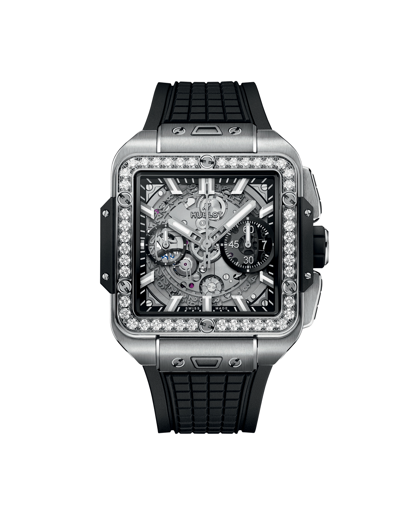 reloj hublot square bang unico titanium diamonds 821.NX.0170.RX.1204
