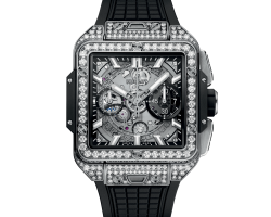 reloj hublot square bang unico titanium pavé 821.NX.0170.RX1604