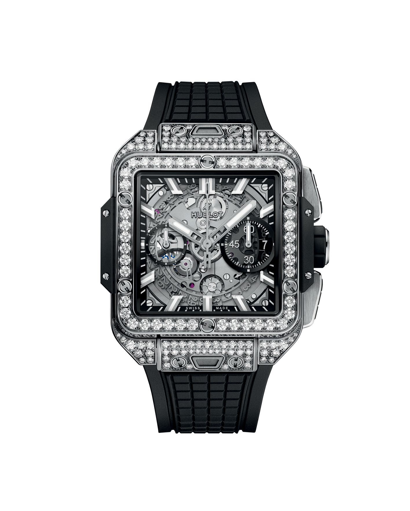 reloj hublot square bang unico titanium pavé 821.NX.0170.RX1604