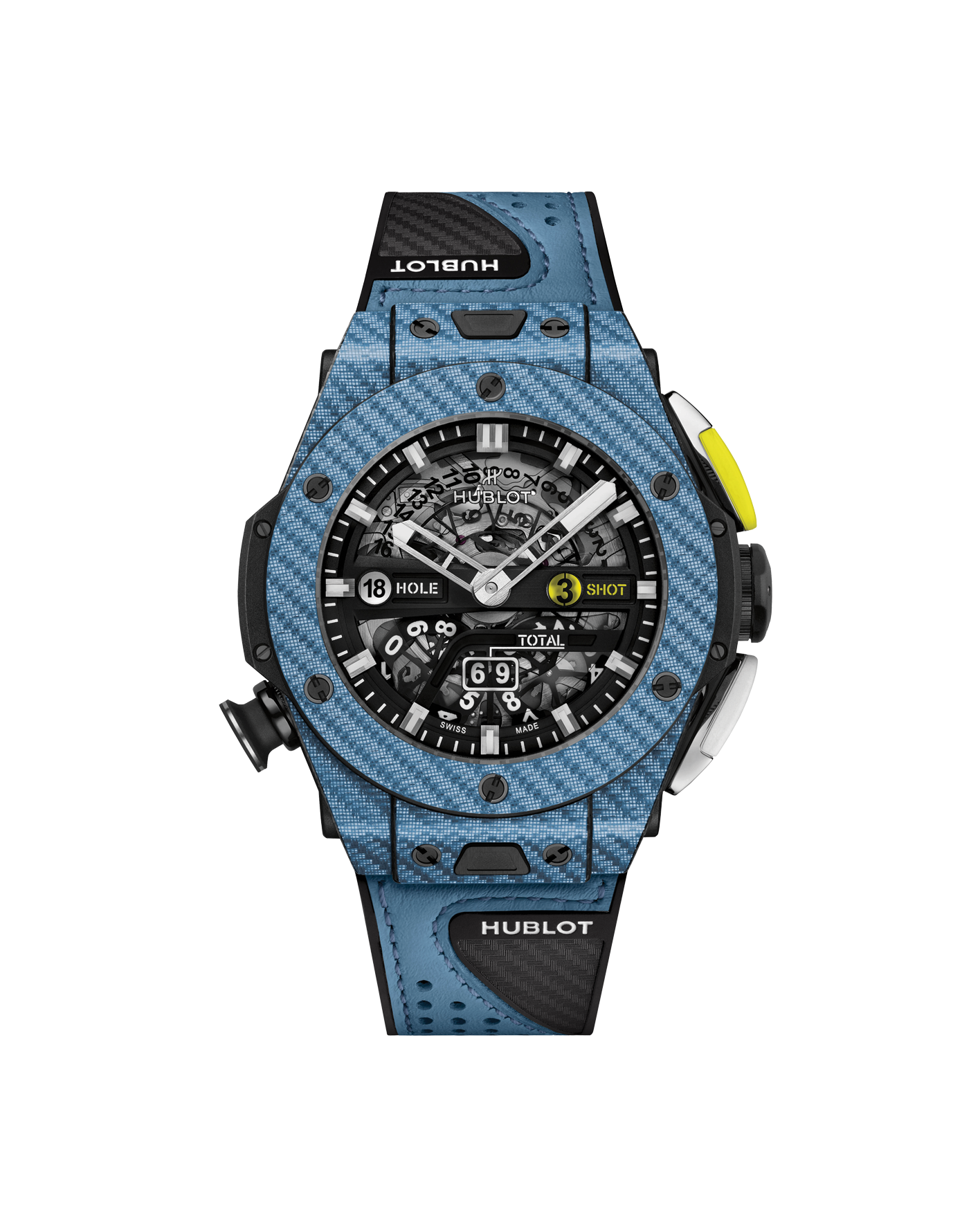 reloj hublot big bang unico golf sky blue carbon 416.YE.1120.VR