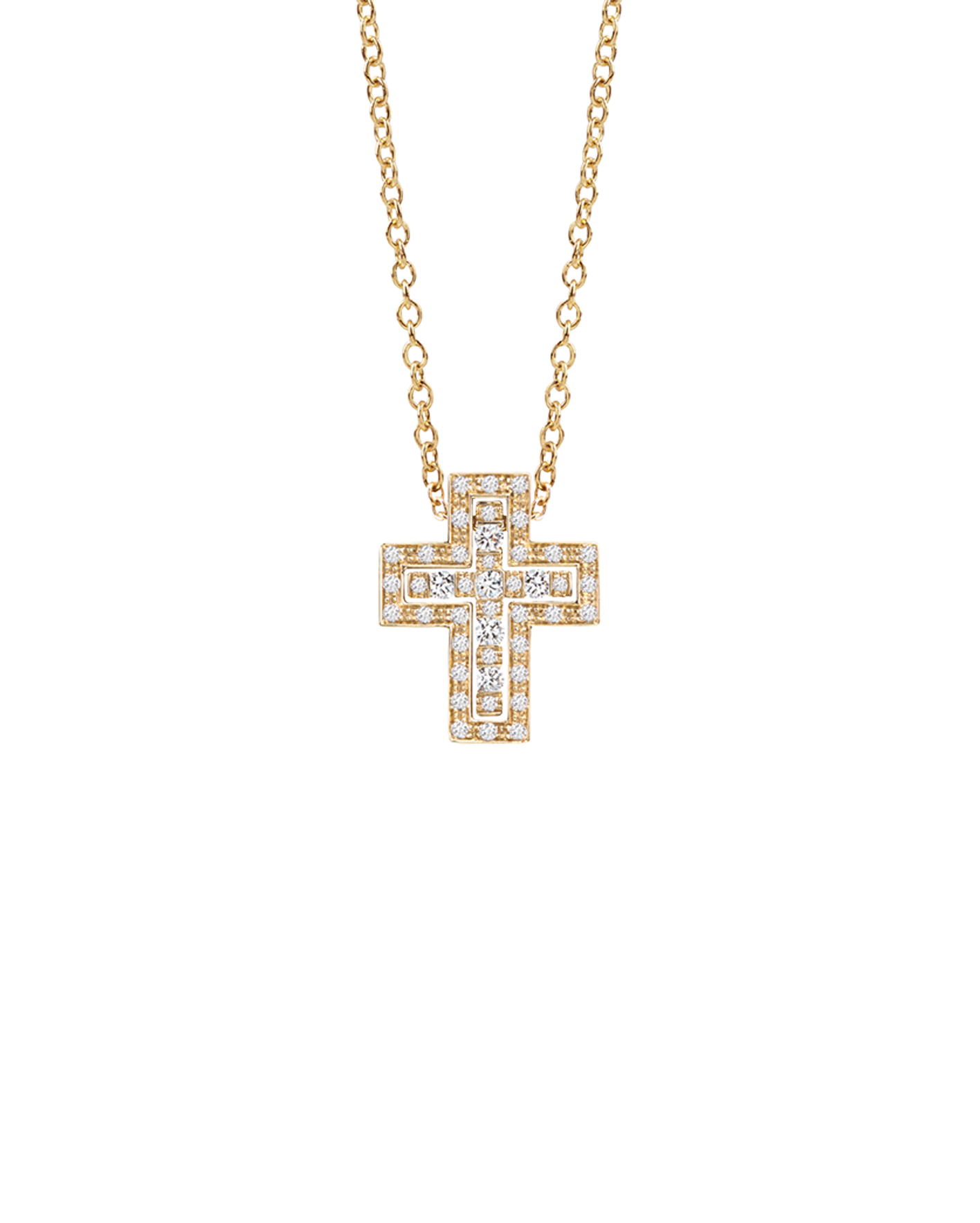 collar damiani belle epoque cruz oro amarillo diamantes 20083571