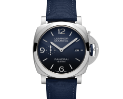 reloj panerai luminor marina esteel blu profondo pam01157