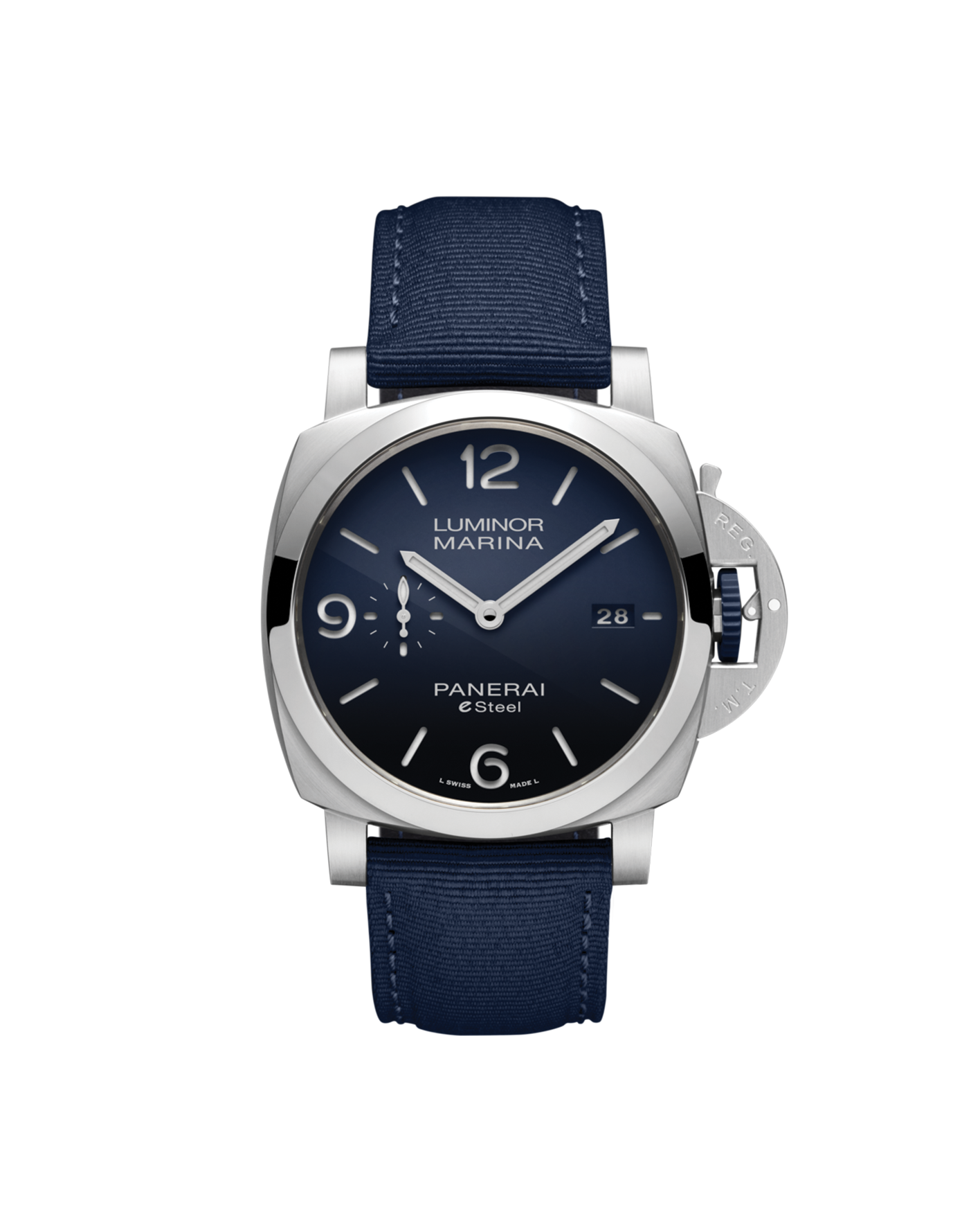 reloj panerai luminor marina esteel blu profondo pam01157