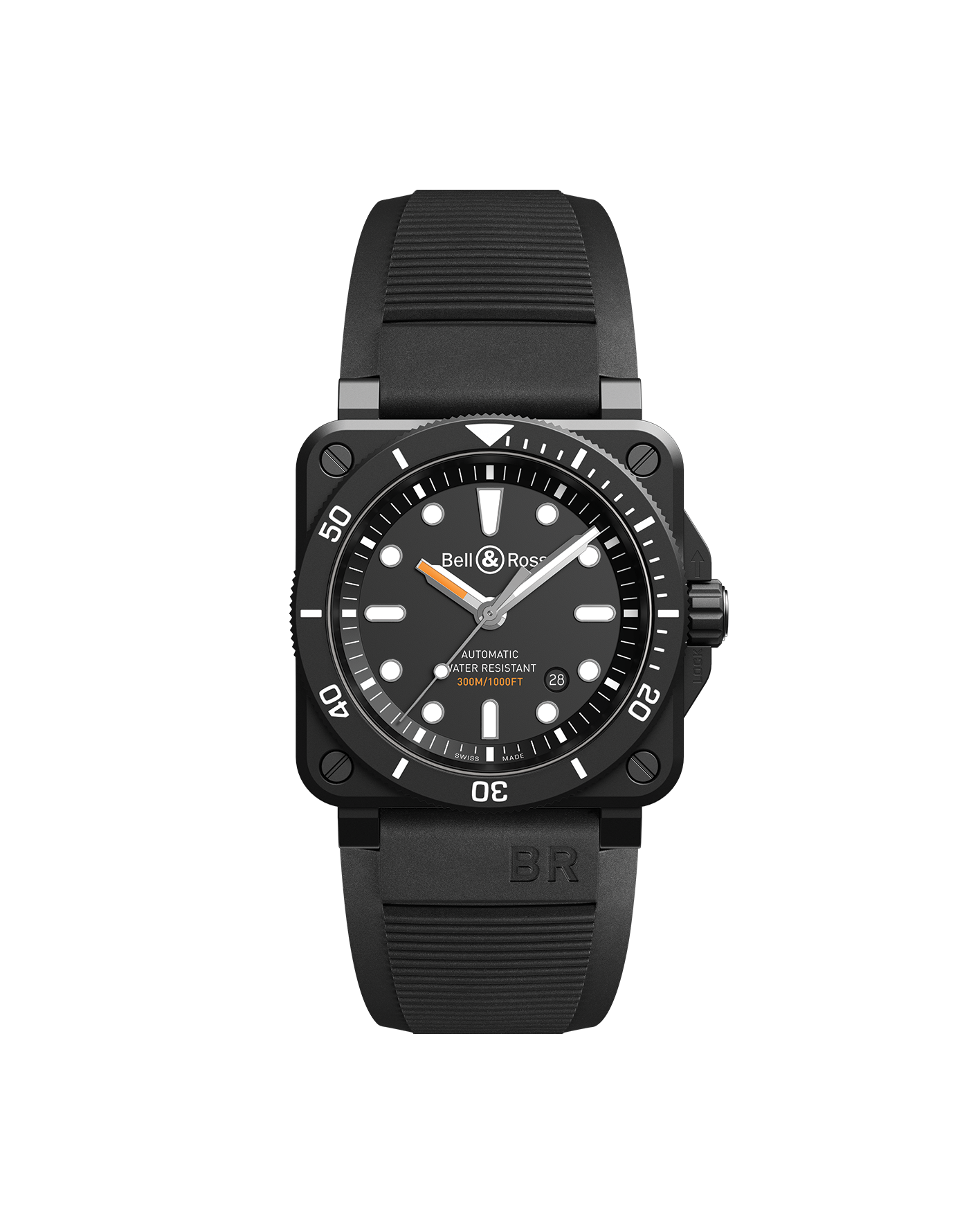 reloj bell & ross BR03-92 Diver Black Matte BR0392-d-bl-ce/srb