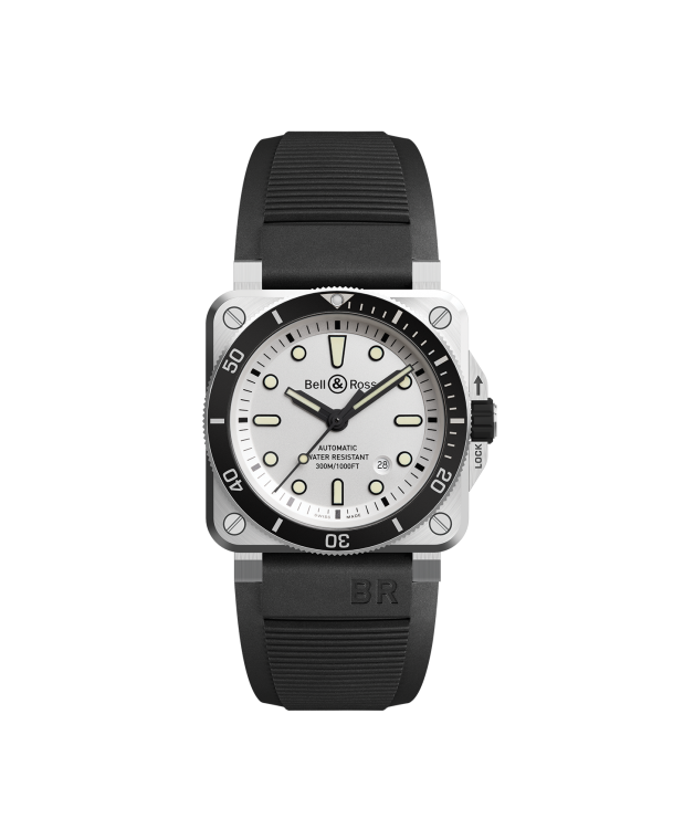 reloj bell & ross br 03-92 diver BR0392-D-WH-ST/SRB