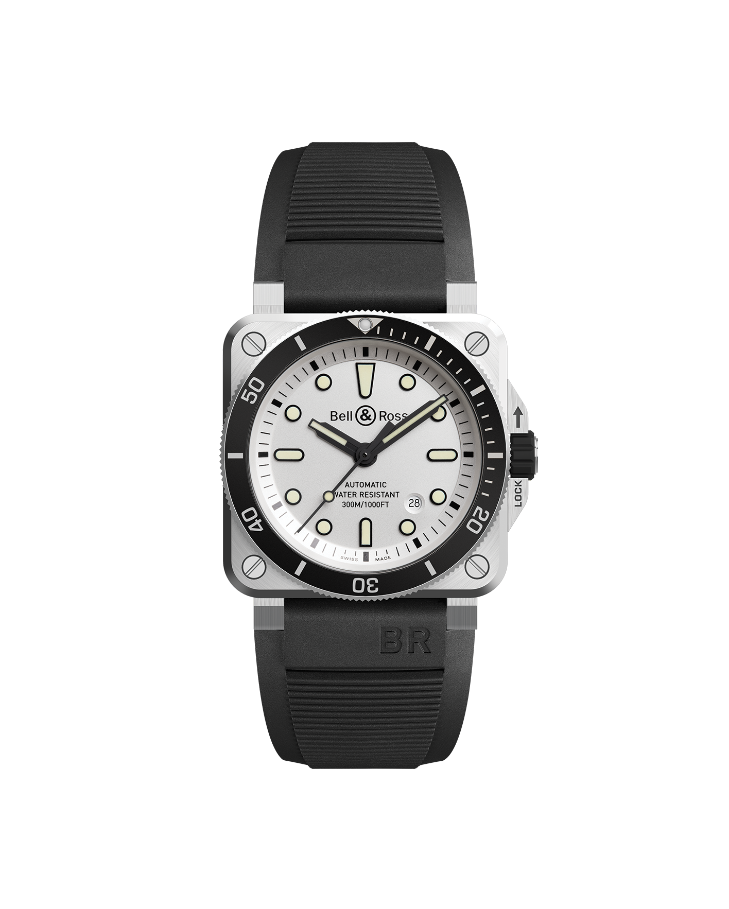 reloj bell & ross br 03-92 diver BR0392-D-WH-ST/SRB